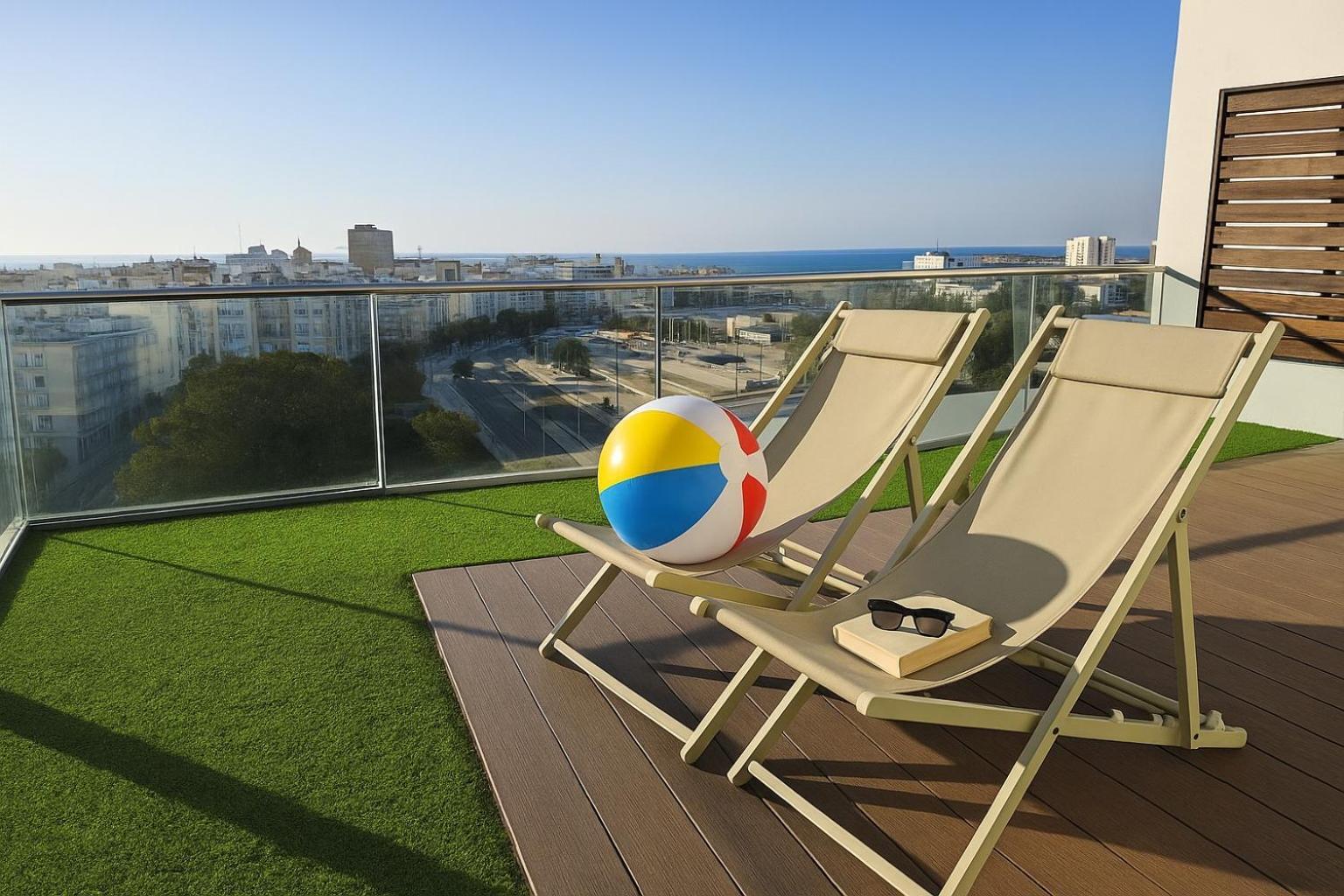 Skyline - Penthouse With 50m2 Private Terrace And Stunning Views Cádis